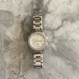 Silver Fossil watch